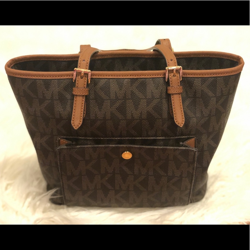 Michael Kors Brown Leather Shoulder Bag Like New